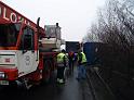 LKW Anhaenger umgekippt Koeln Niehl Geestemuenderstr Industriestr P19